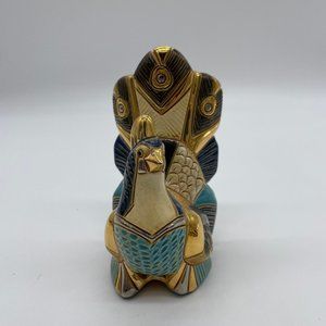 Artesania Riconada Silver Anniversary Peacock Figurine